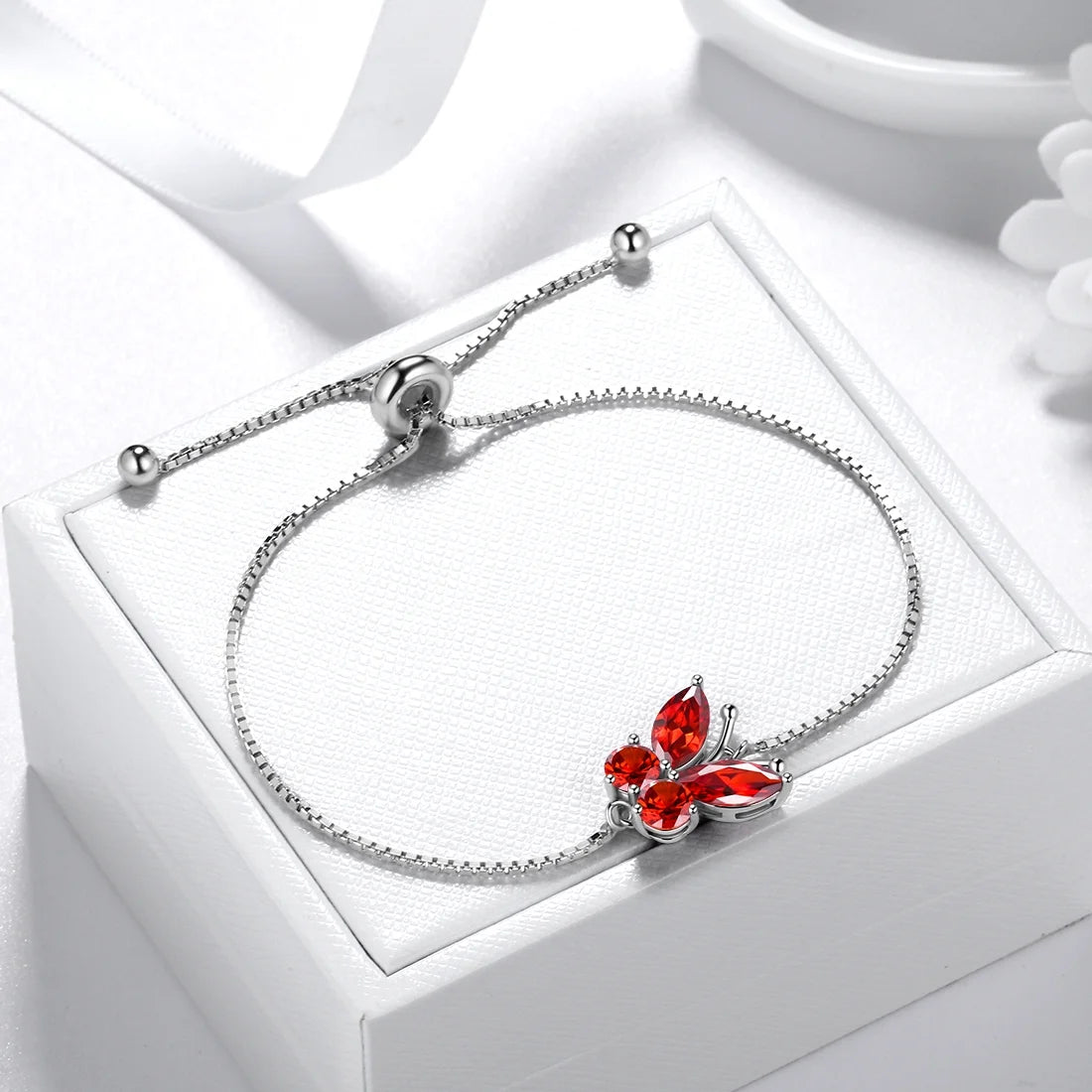 The Monarch Garnet Suite: January Birthstone Collection in 925 Sterling Silver