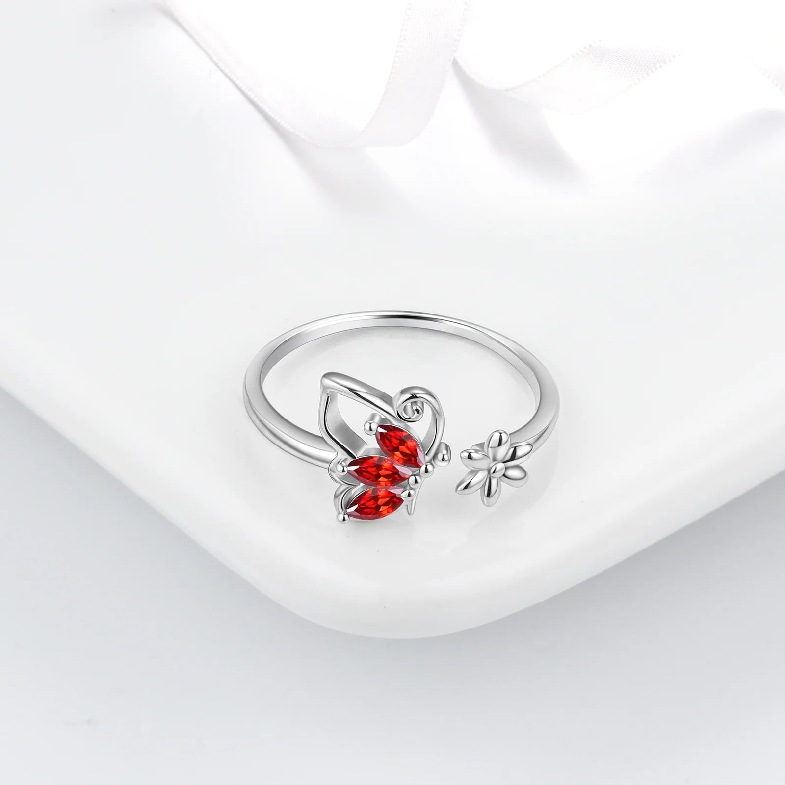 The Monarch Garnet Suite: January Birthstone Collection in 925 Sterling Silver