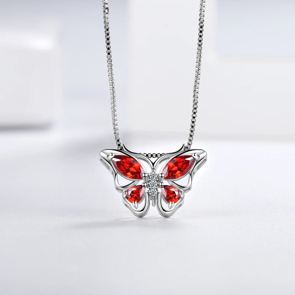 The Monarch Garnet Suite: January Birthstone Collection in 925 Sterling Silver
