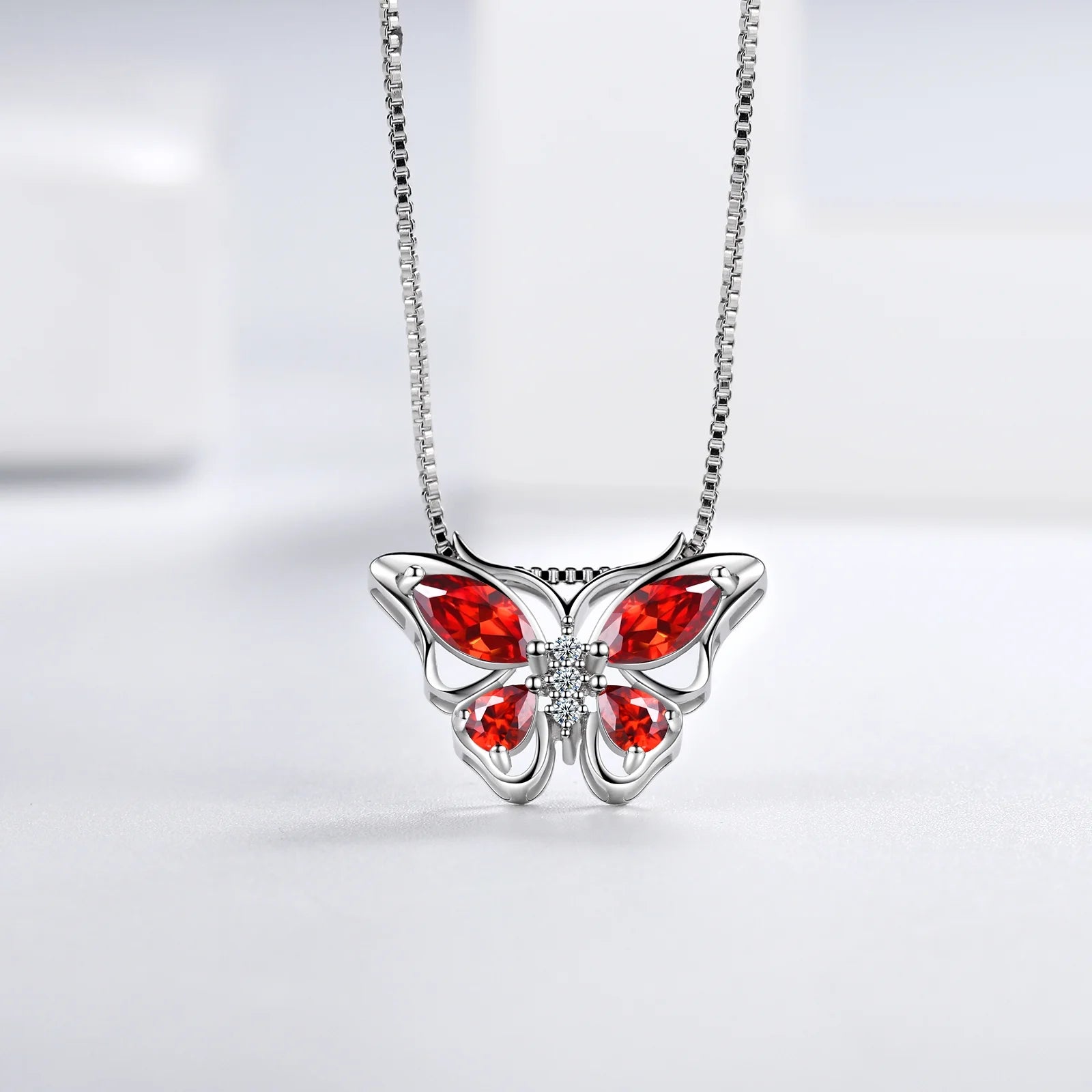 The Monarch Garnet Suite: January Birthstone Collection in 925 Sterling Silver